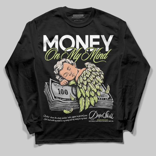 Jordan 5 “Luminous Green” DopeSkill Long Sleeve T-Shirt MOMM Graphic Streetwear - Black