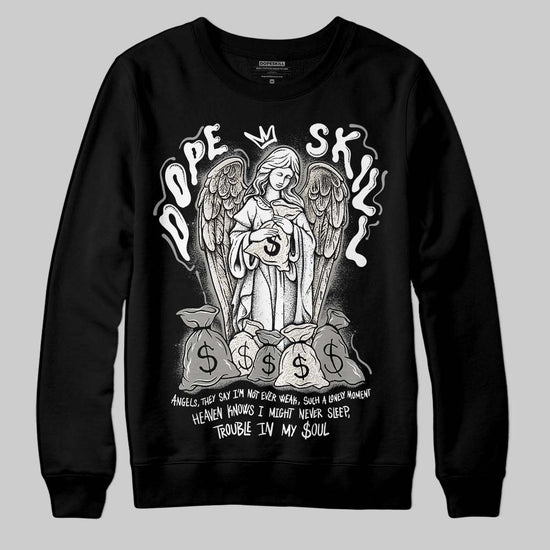 Jordan 3 Retro Pure Money DopeSkill Sweatshirt Angels Graphic Streetwear - Black