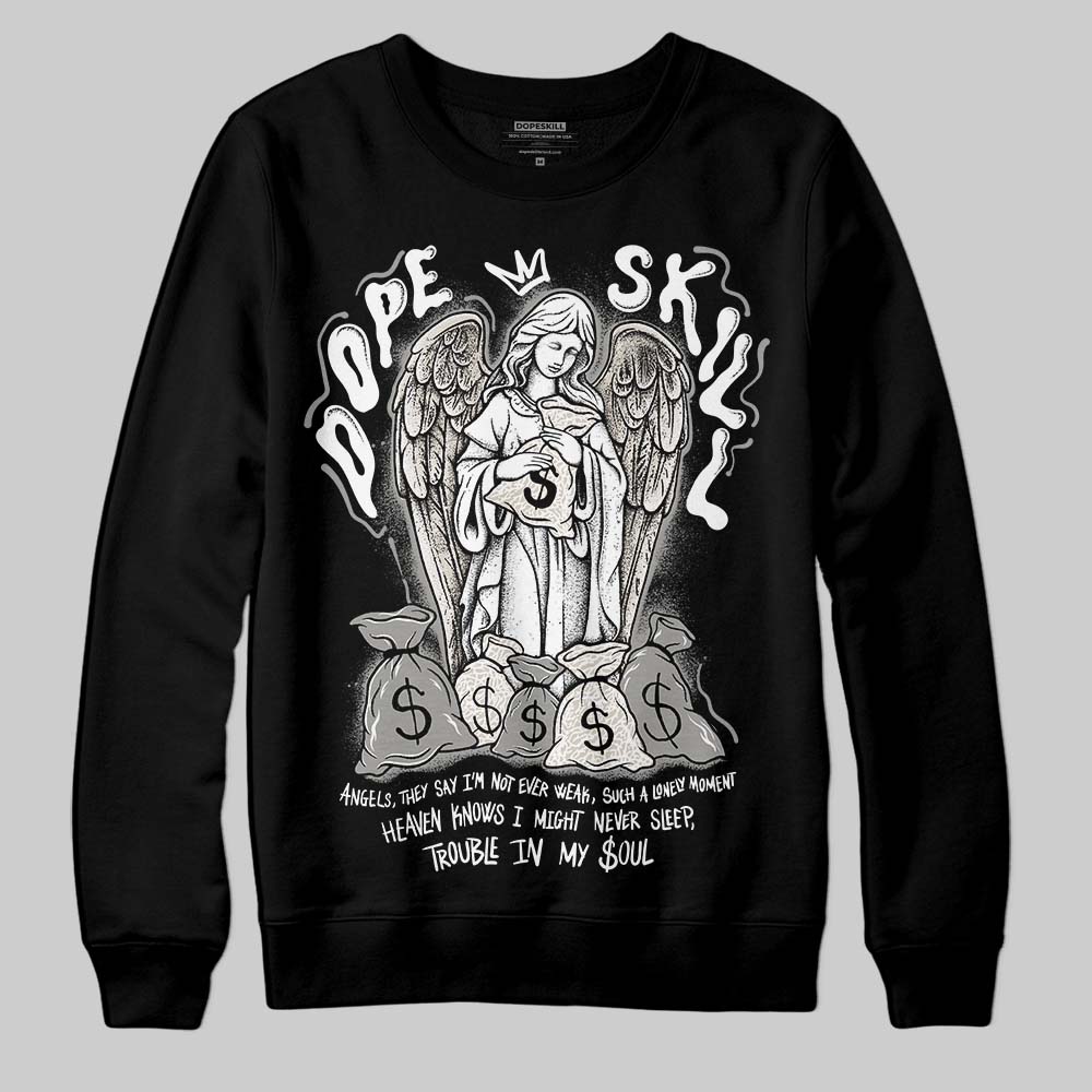 Jordan 3 Retro Pure Money DopeSkill Sweatshirt Angels Graphic Streetwear - Black
