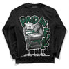 Dunk Low Lottery Pack Malachite Green Dunk Low DopeSkill Long Sleeve T-Shirt Paid In Full Graphic Streetwear - Black 