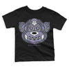 Jordan 5 Retro Low Indigo Haze DopeSkill Toddler Kids T-shirt Monk Graphic Streetwear - Black