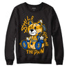 Dunk Blue Jay and University Gold DopeSkill Sweatshirt Smile Through The Pain Graphic Streetwear - Black