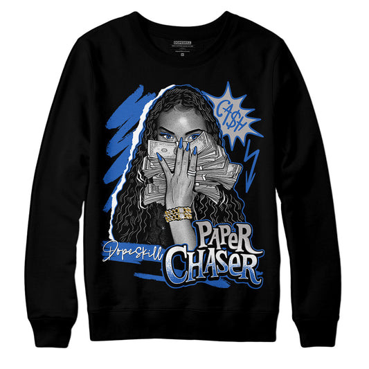 Jordan 1 High OG "True Blue" DopeSkill Sweatshirt NPC Graphic Streetwear - Black