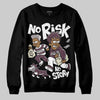 A Ma Maniére x Air Jordan 5 “Violet Ore” DopeSkill Sweatshirt No Risk No Story Graphic Streetwear - Black