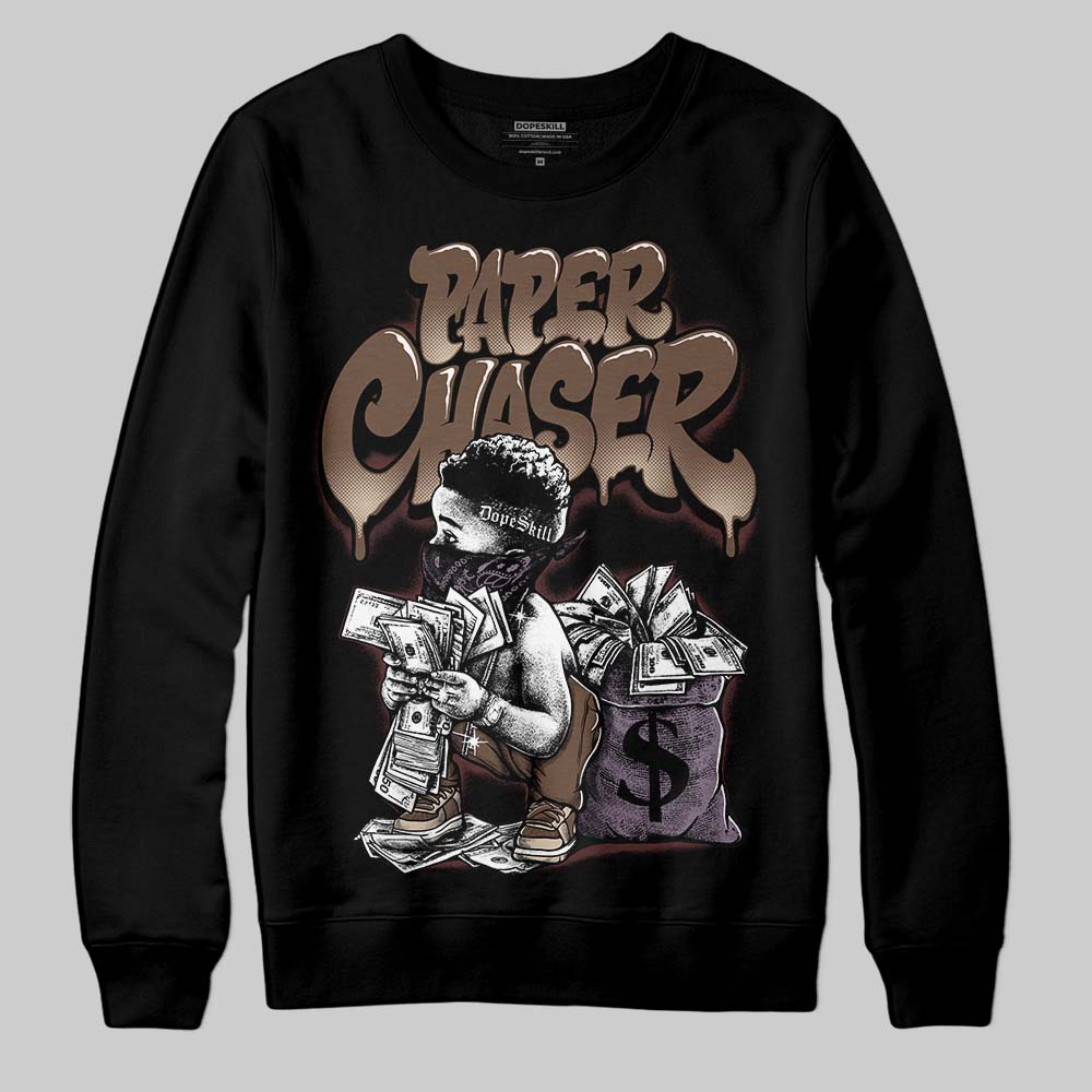 A Ma Maniére x Air Jordan 4 “Dark Mocha” DopeSkill Sweatshirt Paper Chaser Boy Graphic Streetwear - Black