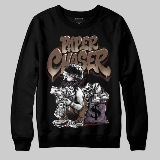 A Ma Maniére x Air Jordan 4 “Dark Mocha” DopeSkill Sweatshirt Paper Chaser Boy Graphic Streetwear - Black