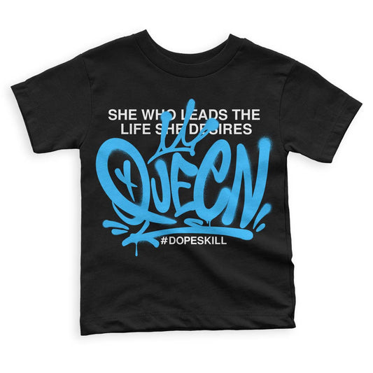 Jordan 1 High Retro OG “University Blue” DopeSkill Toddler Kids T-shirt Queen Graphic Streetwear - Black