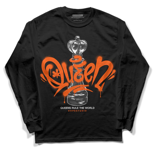 MSCHF Super Normal 2 Orange Milk DopeSkill Long Sleeve T-Shirt Queen Chess Graphic Streetwear - Black