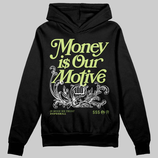 Dunk Low Pro SB 'Fruity Pack - Green Apple' DopeSkill Hoodie Sweatshirt Money Is Our Motive Typo Graphic Streetwear - Black