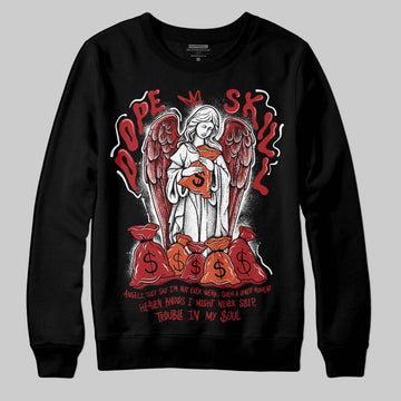 Nigel Sylvester x Air Jordan 4 ‘Brick by Brick’ DopeSkill Sweatshirt Angels Graphic Streetwear - Black