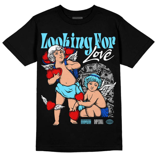 Dunk Low Argon DopeSkill T-Shirt Looking For Love Graphic Streetwear - Black