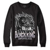 Jordan 2 Cement Grey DopeSkill Sweatshirt Black King Graphic Streetwear - Black