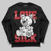 Jordan 11 Retro Low Bred (2025) DopeSkill Long Sleeve T-Shirt Love Sick Graphic Streetwear - Black