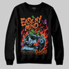 Orange, Black and White Sneakers DopeSkill Sweatshirt Ease My Mind Graphic Streetwear - Black