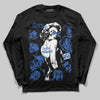 Jordan 1 Low Travis Scott x Fragment DopeSkill Long Sleeve T-Shirt Built Different Graphic Streetwear - Black