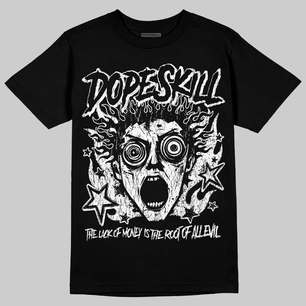 Black and White Sneakers DopeSkill T-Shirt Root of Evil Graphic Streetwear - Black