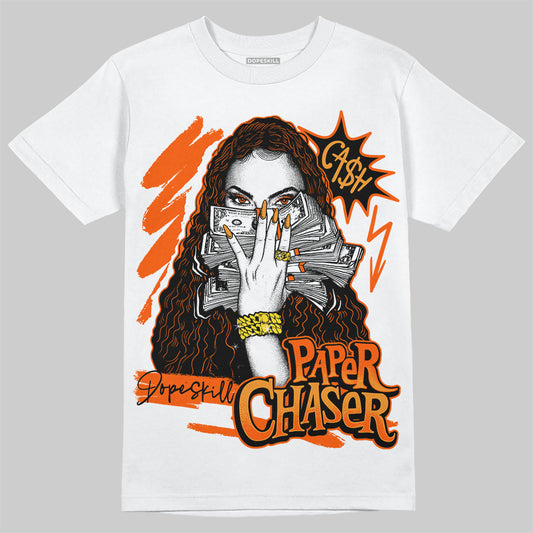 Jordan 12 Retro Brilliant Orange DopeSkill T-Shirt NPC Graphic Streetwear - White