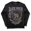 Jordan 2 “Mauve/Off-Noir” DopeSkill Long Sleeve T-Shirt New Black Queen Graphic Streetwear - Black 