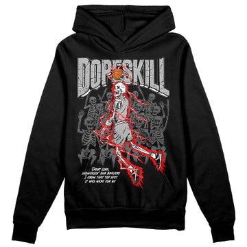 Jordan 1 Low OG “Shadow” DopeSkill Hoodie Sweatshirt Thunder Dunk Graphic Streetwear - Black