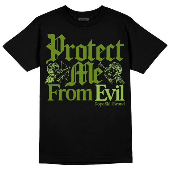 SB Dunk Low Chlorophyll DopeSkill T-Shirt Protect Me From Evil Graphic Streetwear - Black