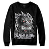 Grey Sneakers DopeSkill Sweatshirt Black King Graphic Streetwear - Black