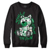 Jordan 3 WMNS “Lucky Green” DopeSkill Sweatshirt Smile Through The Pain Graphic Streetwear - Black