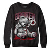 Jordan 5 Retro Burgundy (2023) DopeSkill Sweatshirt Sick Bear Graphic Streetwear - Black