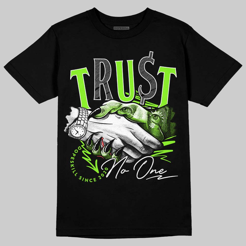 Neon Green Sneakers DopeSkill T-Shirt Trust No One Graphic Streetwear