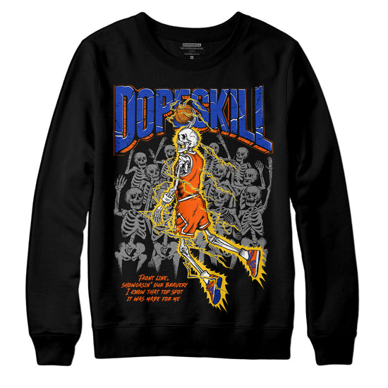 Dunk Low Futura Orange Blaze DopeSkill Sweatshirt Thunder Dunk Graphic Streetwear - Black