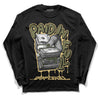 Jordan 4 Retro SE Craft Medium Olive DopeSkill Long Sleeve T-Shirt Paid In Full Graphic Streetwear - Black