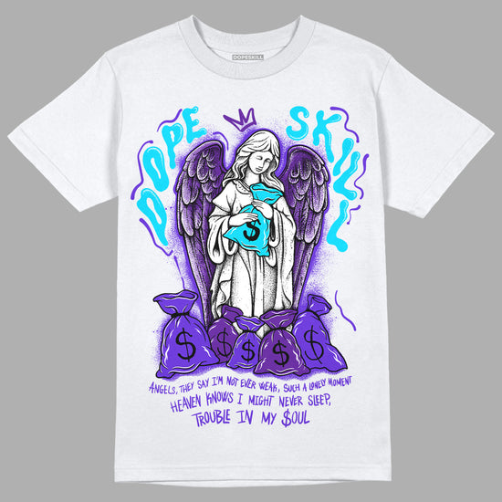 Jordan 6 “Aqua” DopeSkill T-Shirt Angels Graphic Streetwear - White 