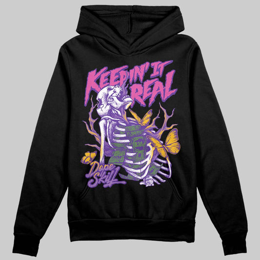 PURPLE Sneakers DopeSkill Hoodie Sweatshirt Keepin' It Real Graphic Streetwear  black