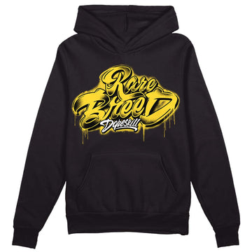 Jordan 4 Tour Yellow Thunder DopeSkill Hoodie Sweatshirt Rare Breed Type Graphic Streetwear - Black