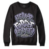 Jordan 5 Retro Low Indigo Haze DopeSkill Sweatshirt Never Forget Loyalty Graphic Streetwear - Black