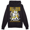 Jordan 4 Retro “Vivid Sulfur” DopeSkill Hoodie Sweatshirt Real Lover Graphic Streetwear - Black