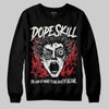 Jordan 4 “Flight Club” DopeSkill Sweatshirt Root of Evil Graphic Streetwear - Black