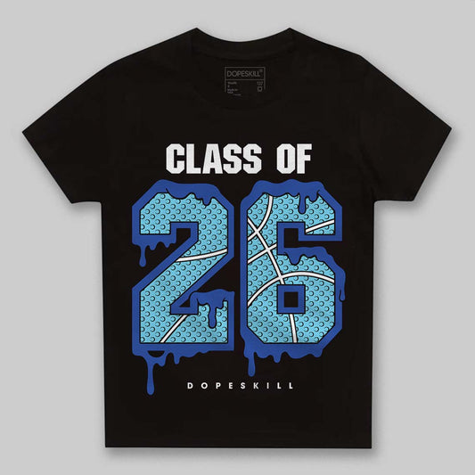Royal Blue Sneakers DopeSkill Toddler Kids T-shirt 26 Drip Graphic Streetwear - Black