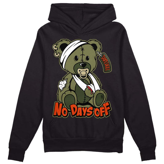 Olive Sneakers DopeSkill Hoodie Sweatshirt Hurt Bear Graphic Streetwear - Black