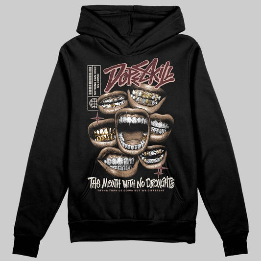 Jordan 11 “China” DopeSkill Hoodie Sweatshirt The Mouth With No Droughts Graphic Streetwear - Black