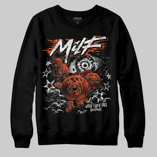 MSCHF Super Normal 2 Orange Milk DopeSkill Sweatshirt MILF Graphic Streetwear - Black