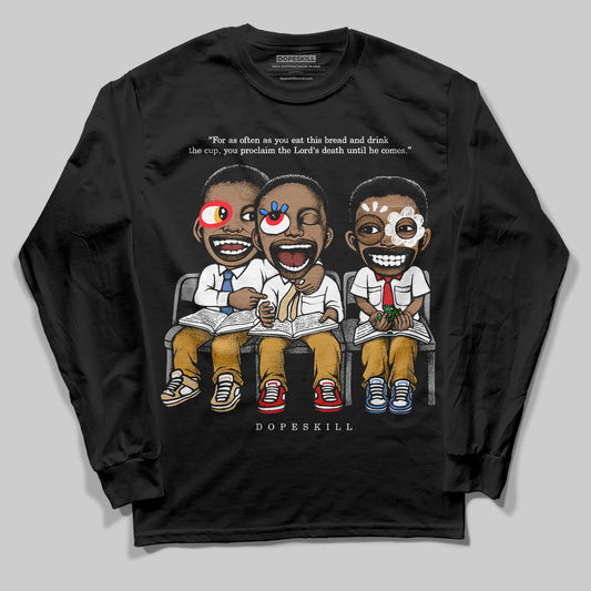 Jordan 11 "Gratitude" DopeSkill Long Sleeve T-Shirt First Sunday Graphic Streetwear - Black