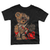 Jordan 1 Retro High OG Palomino DopeSkill Toddler Kids T-shirt Broken Heart Graphic Streetwear - Black