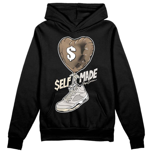 Jordan 5 SE “Sail” DopeSkill Hoodie Sweatshirt Self Made Graphic Streetwear - black