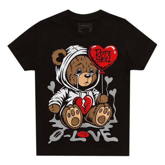 Dunk Low Panda White Black DopeSkill Toddler Kids T-shirt Broken Bear Graphic Streetwear - Black