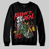 Red Sneakers DopeSkill Sweatshirt Keepin' It Real Graphic Streetwear - Black