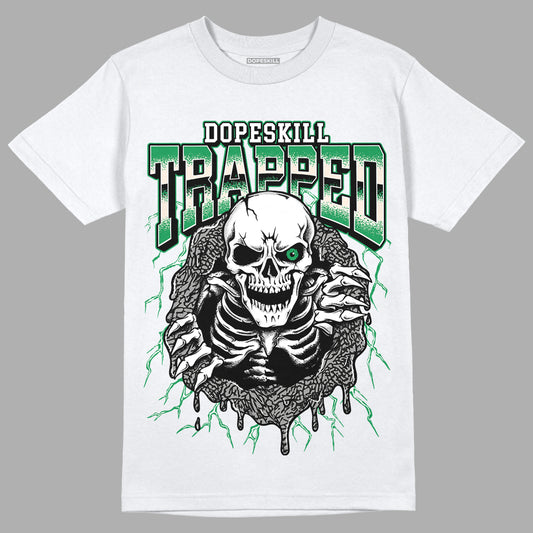 Jordan 3 WMNS “Lucky Green” DopeSkill T-Shirt Trapped Halloween Graphic Streetwear - White 
