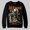 Orange, Black and White Sneakers DopeSkill Sweatshirt All Earned Graphic Streetwear - Black