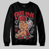 Jordan 1 High OG “Ruby” DopeSkill Sweatshirt False Love Graphic Streetwear - Black