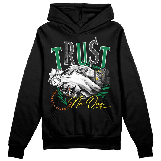 Green Sneakers DopeSkill Hoodie Sweatshirt Trust No One Graphic Streetwear - Black