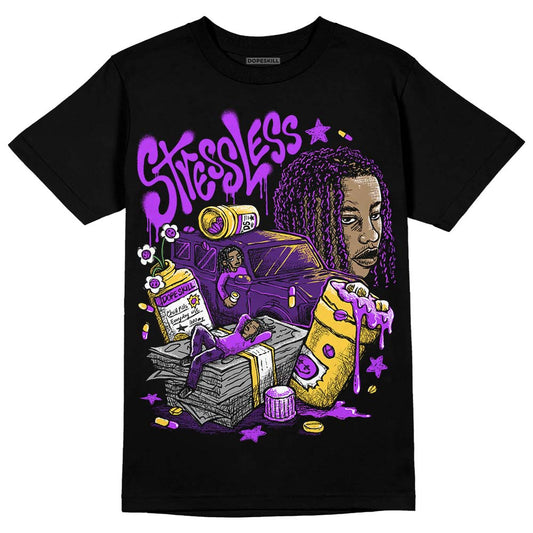 Jordan 12 “Field Purple” DopeSkill T-Shirt Stressless Graphic Streetwear - Black